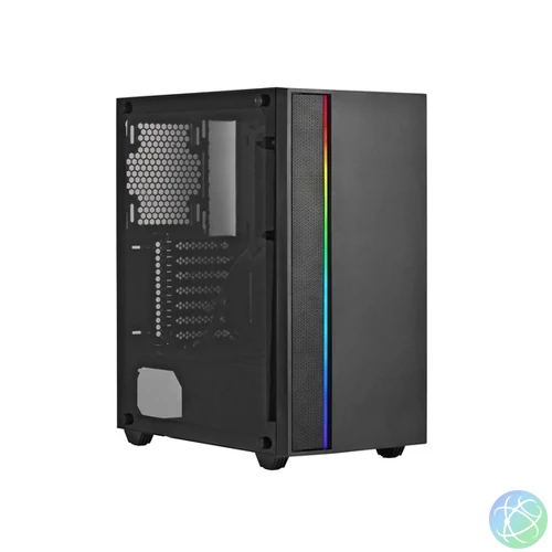 Spire SP-T7038GU3 fekete (táp nélküli) ablakos ATX ház