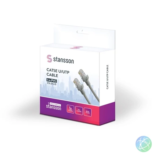 Stansson 1m Cat5e U/UTP kábel