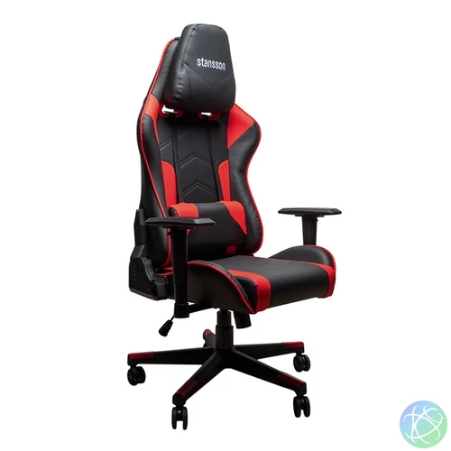 Stansson UCE601BR fekete-piros gamer szék