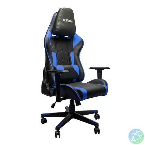 Stansson UCE602BK fekete-kék gamer szék