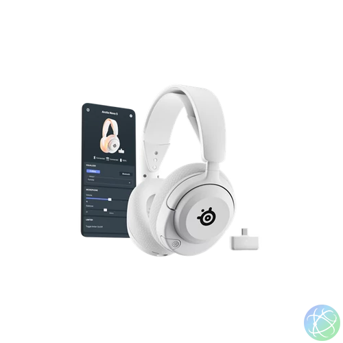 Steelseries Arctis Nova 5 Wireless Bluetooth Gaming fehér headset