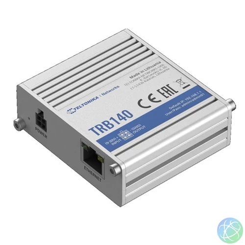 Teltonika TRB140 1xGbE LAN 1xminiSIM 4G/LTE CAT4 Gigabit ipari Ethernet IoT gateway