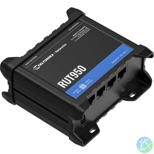 Teltonika RUT950 3x10/100Mbps LAN 2xminiSIM WiFi 4G/LTE CAT4 Vezeték nélküli ipari router