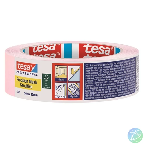 Tesa Sensitive 50mx30mm rózsaszín ragasztószalag