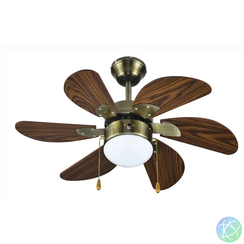 TOO FANC-76-310-WOOD mennyezeti ventilátor LED világítással 76cm