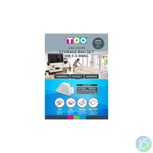 TOO VSB-5-5-SMALL vákuum tárolózsák szett