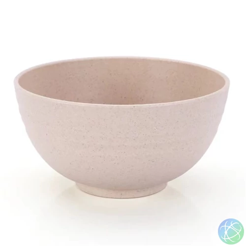 TOO KT-104 5db-os vegyes színekben búzaszalma műanyag tál szett, 13.5×6.5 cm