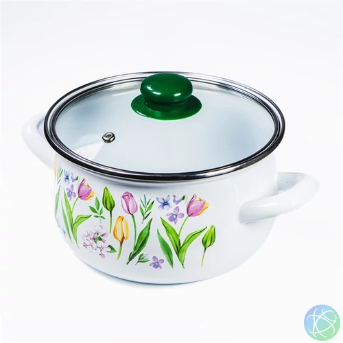 TOO BELLY TULIP 6,2 literes, 24cm átmérő, 15cm magasságú lábas (fazék) üveg fedővel