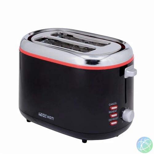 TOO TO-343-BR 850W fekete 2 szeletes kenyérpirító