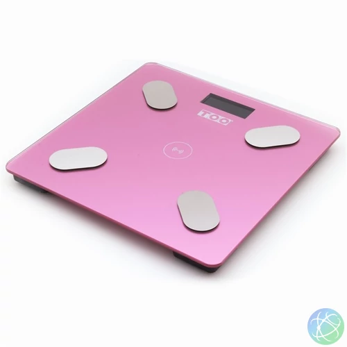 TOO BFSC-222-P-BT rózsaszín bluetooth-os testösszetétel-elemző mérleg