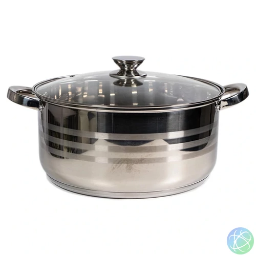TOO LP-7170-10L prémium rozsdamentes edény 10 liter fazék/lábas+fedő 30 x 14,5cm
