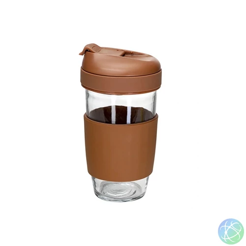TOO-KT-614 480 ml-es üveg kávés utazóbögre