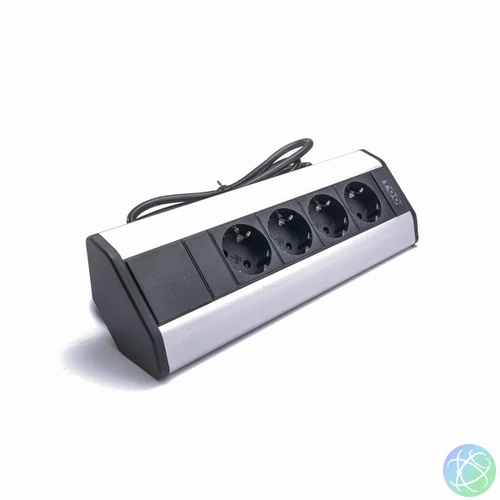 TOO VPS-316-4S IP20, 4x 2P+F, ezüst asztalra rögzíthető elosztó