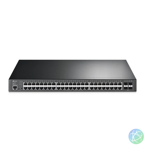 TP-Link TL-SG3452XP JetStream 48xGbE LAN 4x10GbE SFP+ port L2+ menedzselhető PoE+ switch
