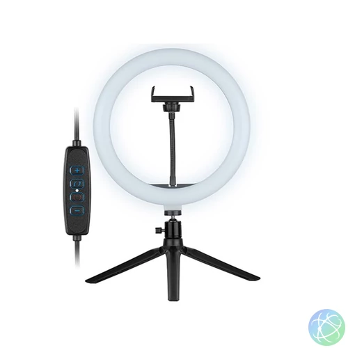 Tracer TRAOSW46747 Ring Light 10 W/26 cm/600-1300 lm/gyűrűs LED lámpa mini állvánnyal