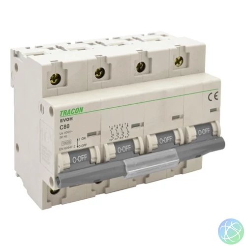 Tracon EVOH4100 100A 4P 10kA kismegszakító