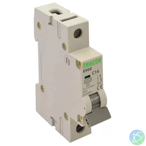 Tracon EVOZ1C16 16A C 1P 6kA kismegszakító
