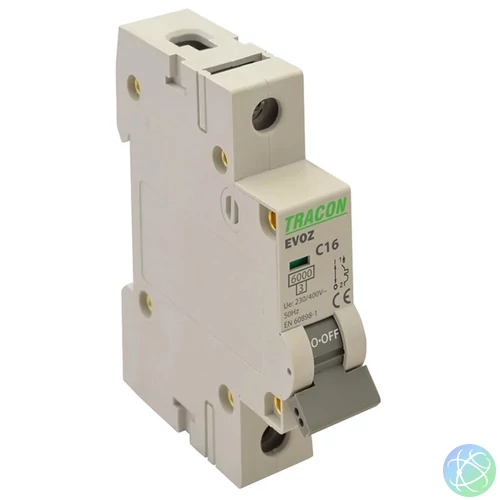 Tracon EVOZ1C6 6A C 1P 6kA kismegszakító