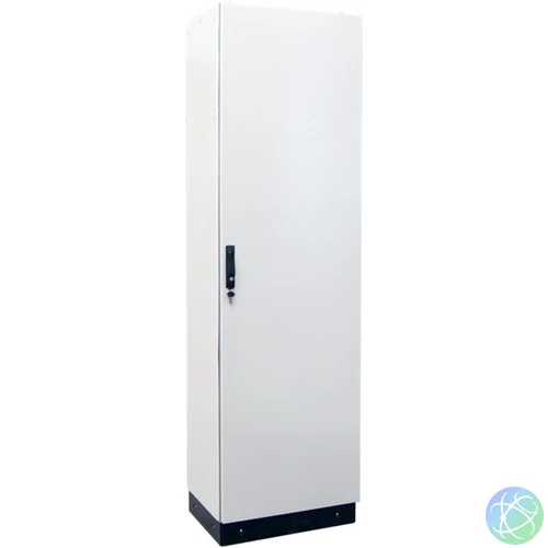 Tracon TGEFM6021040 teli szerelőlappal W×L×H=600×2100×400 / IP54 moduláris fémajtós fém elosztószekrény