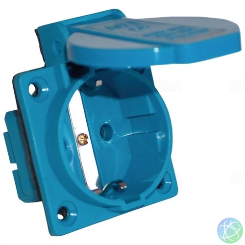Tracon TICS-105S 16A/250V/2P+E/IP44 beépíthető csatlakozóaljzat oldalsó védőérintkezővel