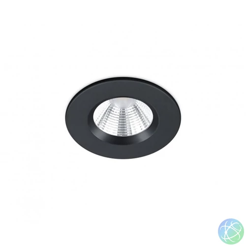 Trio 680710132 Zenia 5,5W 345lm 3000K IP65 süllyesztett fekete spot