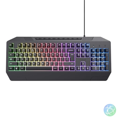 Trust GXT836 Evocx HU vezetékes fekete gamer billentyűzet