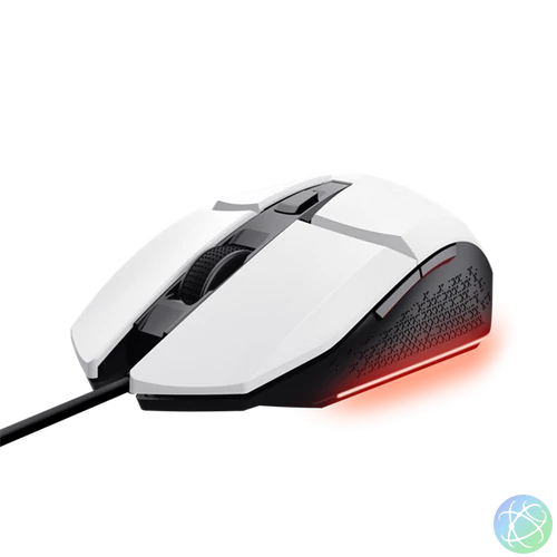 Trust GXT109W Felox vezetékes fehér gamer egér
