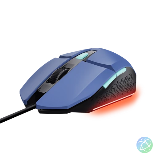 Trust GXT109B Felox vezetékes kék gamer egér