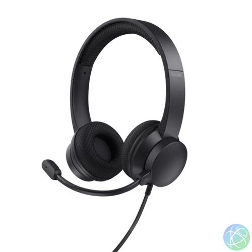 Trust Ayda USB-ENC PC vezetékes fekete headset