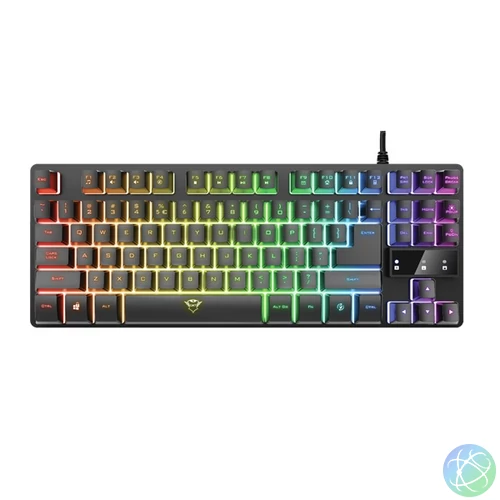 Trust GXT 833 Thado TKL HU világító gamer billentyűzet