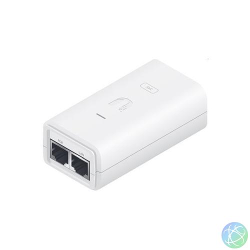 Ubiquiti 24V 1A fehér színű POE tápegység Gigabit LAN porttal