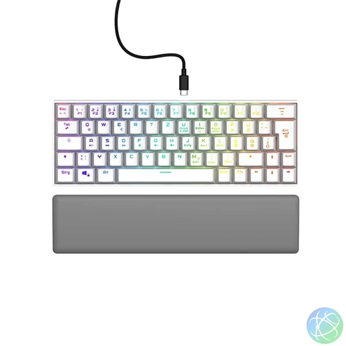 URAGE by Hama 13217829 EXODUS 760TKL RGB (red switch) fehér mechanikus billentyűzet