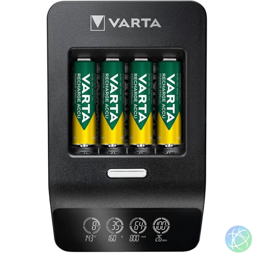 Varta 57685101441 LCD Ultra Fast Charger/4db AA 2100mAh akku/akku töltő