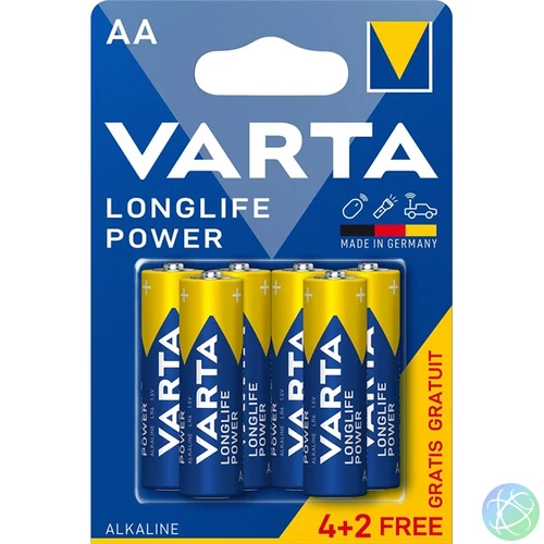 VARTA 4906121436 Helps Longlife Power AA (LR06) ceruzaelem 4+2db/bliszter