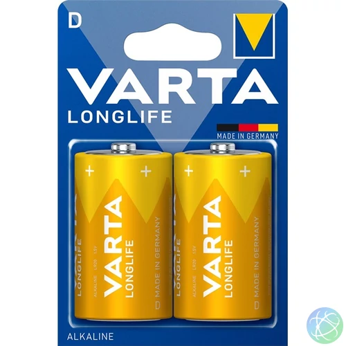 VARTA 4120101412 Longlife D (LR20) alkáli góliát elem 2db/bliszter