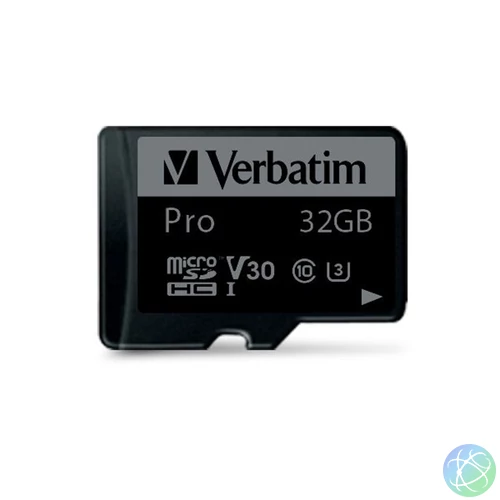 Verbatim 47041 SDHC 32GB Pro U3 Class 10 micro memóriakártya + adapter
