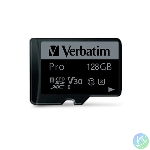 Verbatim 47044 SDXC 128GB Pro UHS-3 Class 10 micro memóriakártya + adapter