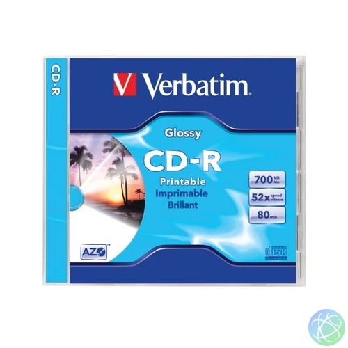 Verbatim CDV7052N CD 700 MB 52x nyomtatható normál tok