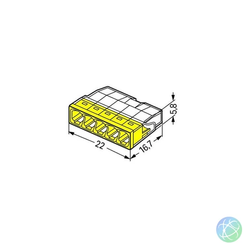 WAGO 2273-205 100 db/csomag COMPACT vezetékösszekötő