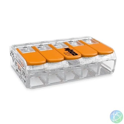 WAGO 221-415 25 db/csomag COMPACT csatos vezetékösszekötő