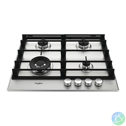 Whirlpool GMWL 628/IXL EE inox, beépíthető, gáz, főzőzóna: 3 +1 wok égőfej, beépíthető méret: 56cm, főzőlap