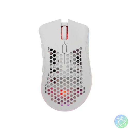 White Shark LIONEL WGM-5012W vezeték nélküli fehér gamer egér