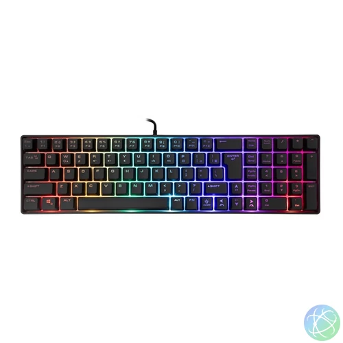 White Shark GLADIUS GK-001114B angol fekete gamer billentyűzet