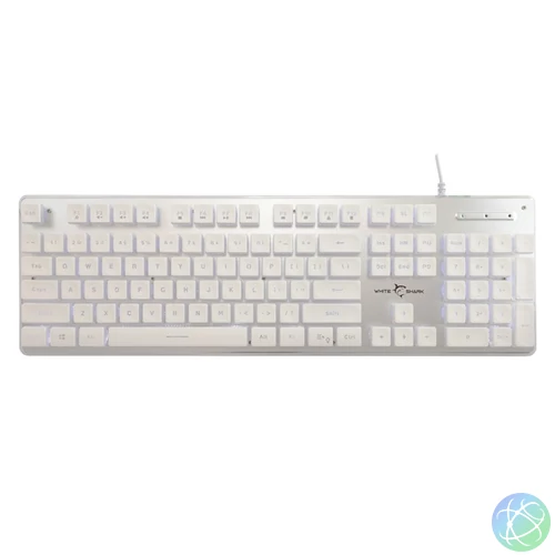 White Shark GK-003241W-US Tachi US fehér gamer billentyűzet