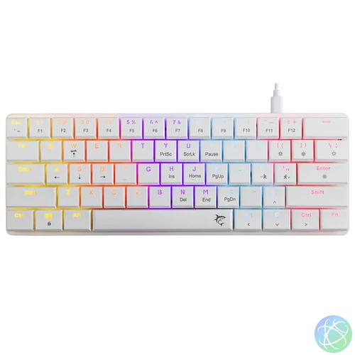 White Shark GK-006211-W/R-US Nagamaki US fehér (red switch) gamer billentyűzet