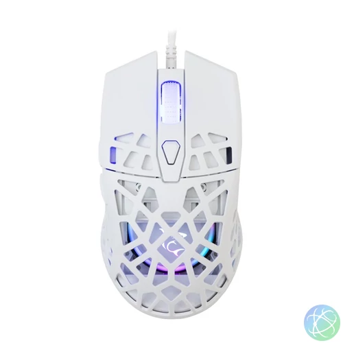 White Shark GM-5018W Caradoc fehér gamer egér