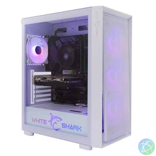 White Shark GCC-2401W Warhead fehér (táp nélküli switch) ablakos E-ATX ház