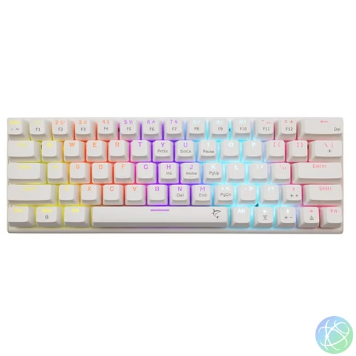 White Shark WAKIZASHI 2 GK-002221V2-W/BL-US US fehér mechanikus (blue switch) gamer billentyűzet
