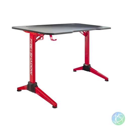 White Shark FIRE SHADOW fekete-piros gamer asztal
