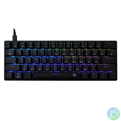 White Shark SHINOBI 2 GK-004123B/BL-HU HUN fekete mechanikus (blue switch) gamer billentyűzet